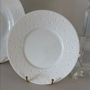 Bernardaud White Embossed Dinner Plate